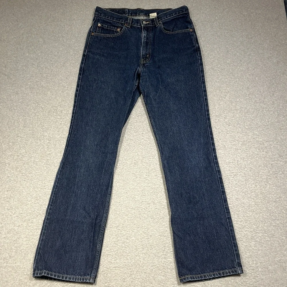 Vintage Levis Jeans Mens 33x32 (Fit 32x32) Blue 517 Bootcut Cowboy Western Dark